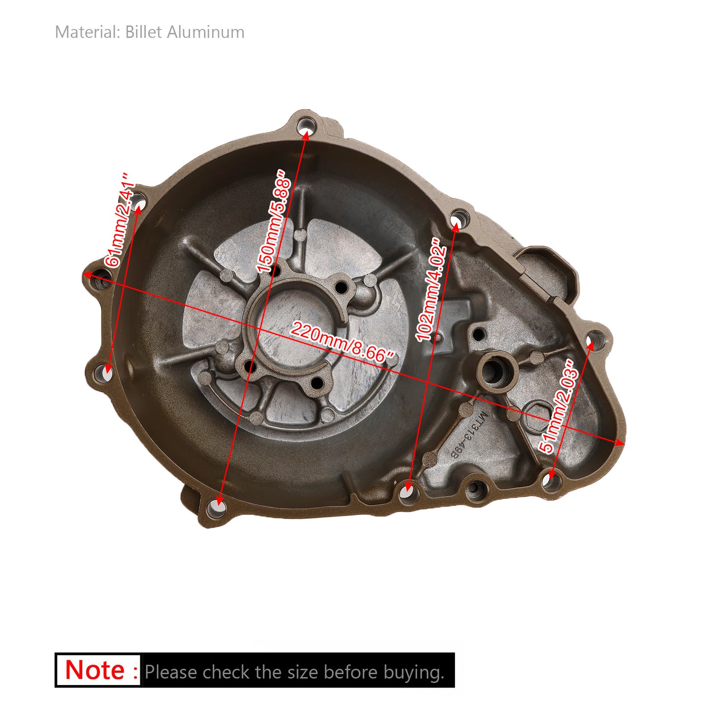 Coperchio motore statore sinistro carter adatto per Kawasaki Z750 Z1000 2003-2006 generico