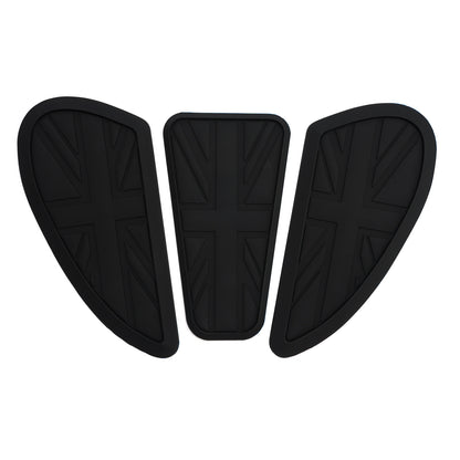 3x ginocchiere personalizzate per serbatoio benzina Union Jack per Bonneville T100 T120 Bobber