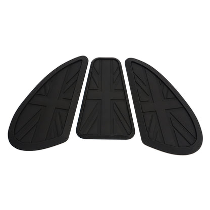 3x ginocchiere personalizzate per serbatoio benzina Union Jack per Bonneville T100 T120 Bobber