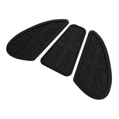 3x ginocchiere personalizzate per serbatoio benzina Union Jack per Bonneville T100 T120 Bobber