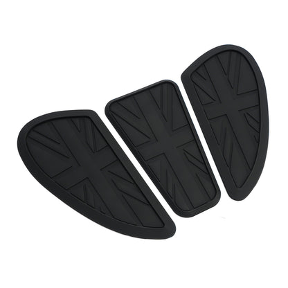 3x ginocchiere personalizzate per serbatoio benzina Union Jack per Bonneville T100 T120 Bobber