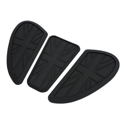 3x ginocchiere personalizzate per serbatoio benzina Union Jack per Bonneville T100 T120 Bobber