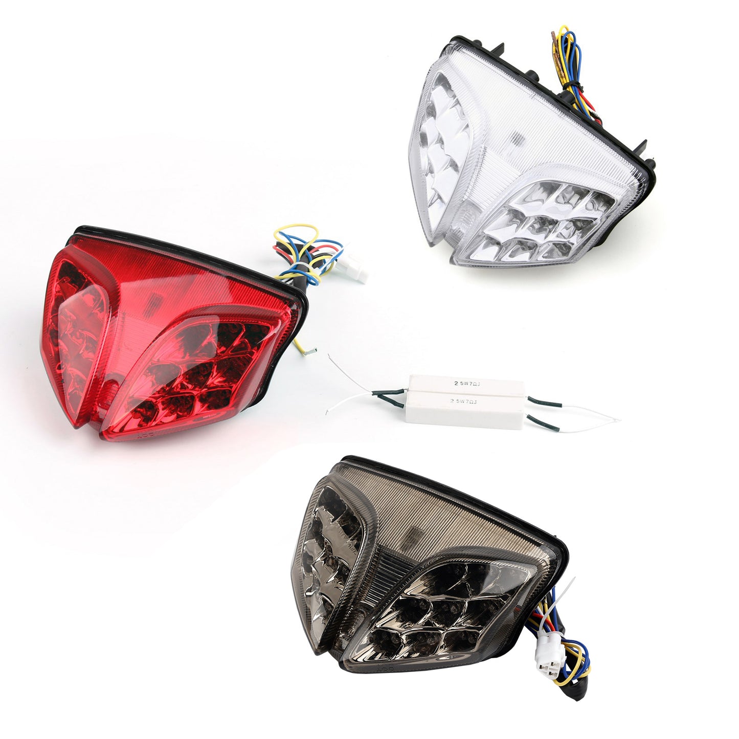 Fanale Posteriore LED Integrato Per Suzuki GSXR 600/750 08-24 GSXR1000 (09-16) SV650/650X 17-22 3 Colori Generico