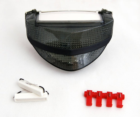 Fanale posteriore a LED trasparente + indicatori di direzione per Honda CBR929RR 2000-2001 Generico