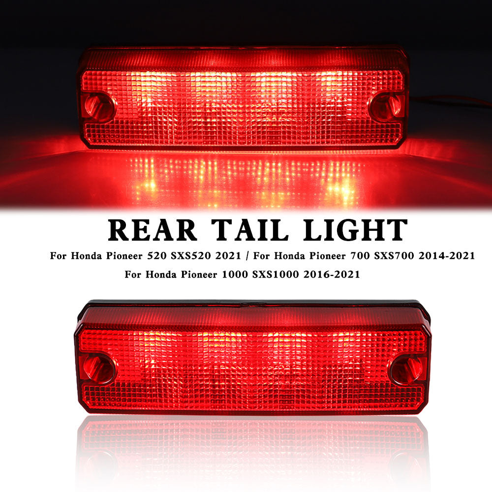 33700-HL3-A01 Gruppo fanale posteriore per Honda Pioneer 520 700 1000 2014-2021 Rosso