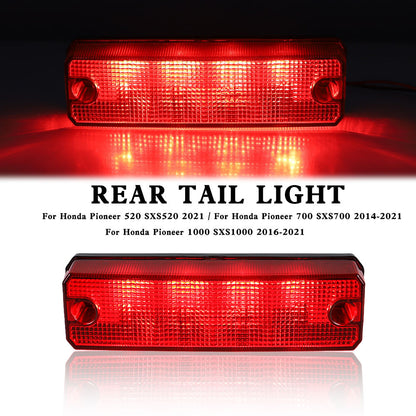 33700-HL3-A01 Gruppo fanale posteriore per Honda Pioneer 520 700 1000 2014-2021 Rosso