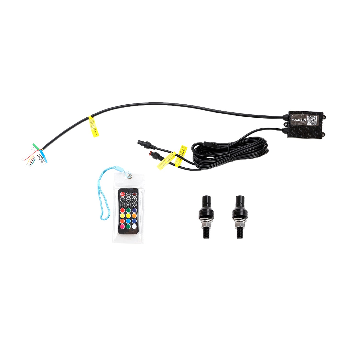 2X 3ft RGB LED Whip Lights Antenna con telecomando a bandiera per Polaris RZR UTV ATV