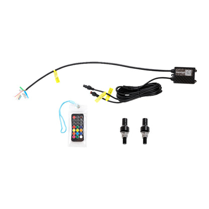 2X 3ft RGB LED Whip Lights Antenna con telecomando a bandiera per Polaris RZR UTV ATV