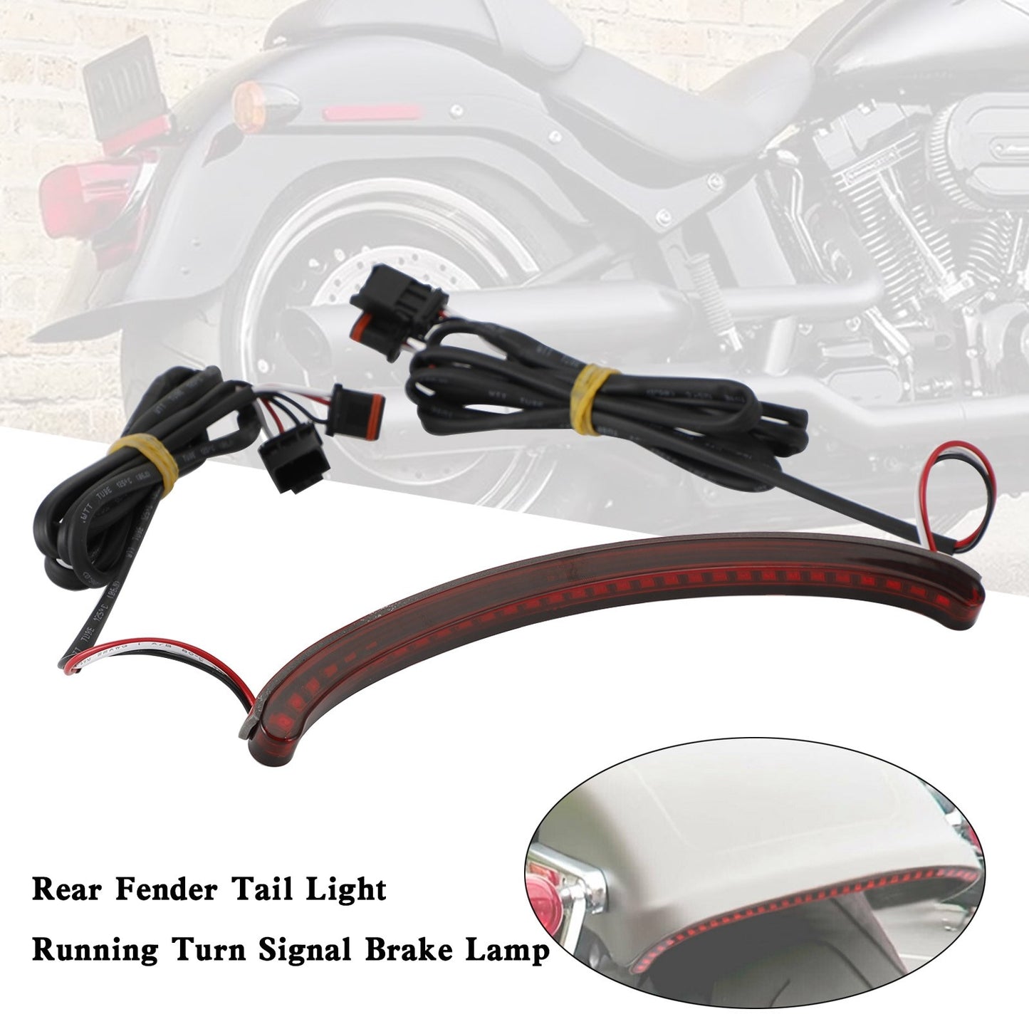 Softail 2018-2022 Fanale posteriore parafango posteriore Lampada freno indicatore di direzione