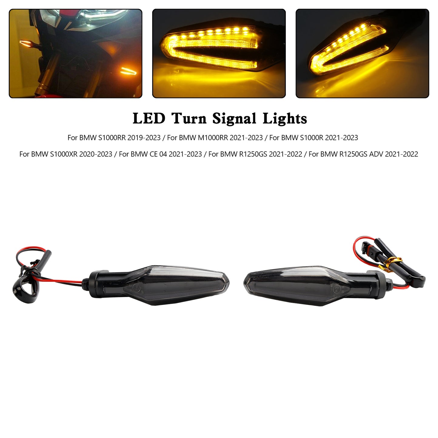 Indicatori di direzione a LED per BMW S1000XR S1000R R1250GS ADV CE 04 2020-2023