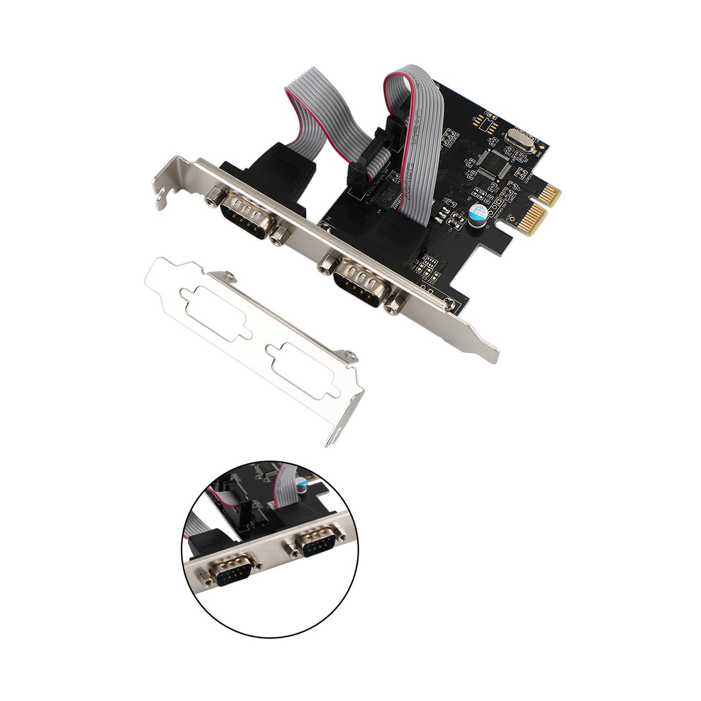 PCIE a RS232 Dual Serial WCH382 Chip Scheda adattatore PCI-Express Extender