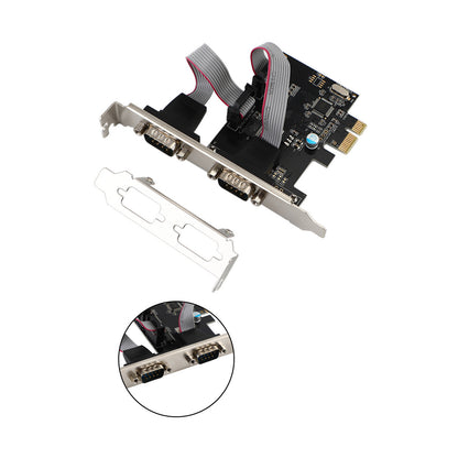 PCIE a RS232 Dual Serial WCH382 Chip Scheda adattatore PCI-Express Extender