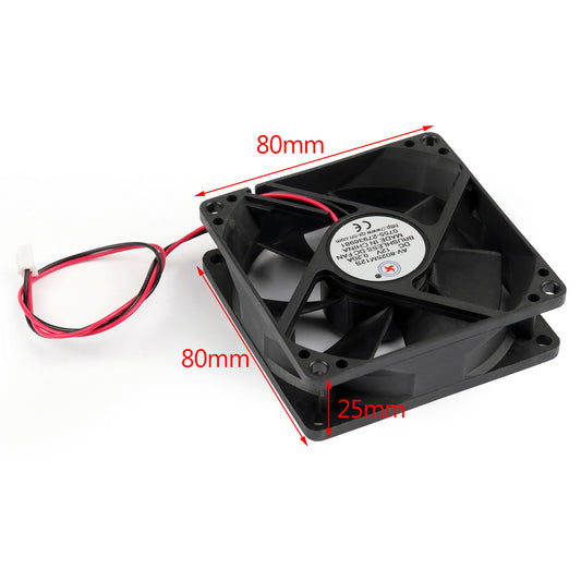 1Pc/4Pcs DC Brushless Raffreddamento PC Ventola Del Computer 12V 8025s 80x80x25mm 0.2A 2 Spille Filo