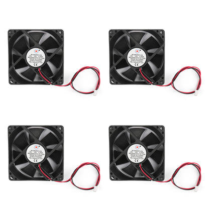 1Pc/4Pcs DC Brushless Raffreddamento PC Ventola Del Computer 12V 8025s 80x80x25mm 0.2A 2 Spille Filo