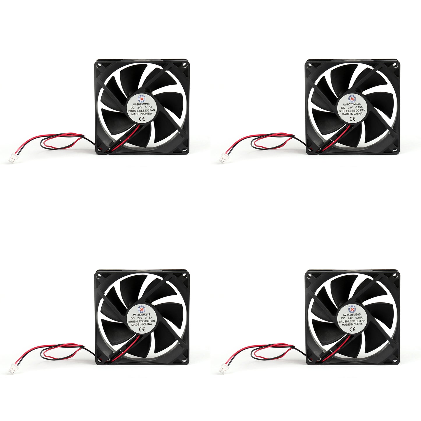 1pc/4Pcs DC Brushless Raffreddamento PC Ventola Del Computer 24V 9025s 90x90x25mm 0.15A 2 Spille Filo