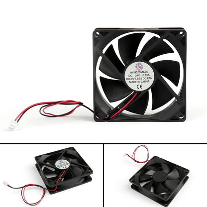 1pc/4Pcs DC Brushless Raffreddamento PC Ventola Del Computer 24V 9025s 90x90x25mm 0.15A 2 Spille Filo