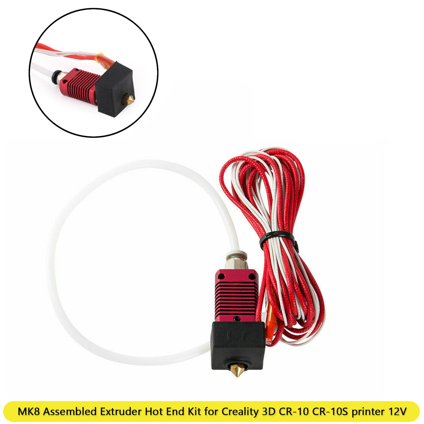Kit hot end estrusore per aggiornamento stampante 3D 12V adatto per Creality 3D CR-10 CR-10S
