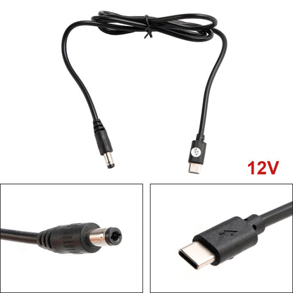 Adattatore da USB a 9/12/15 V Volt 5,5 mm * 2,5 mm 1 m 39,37 pollici Cavo per cavo di ricarica PD