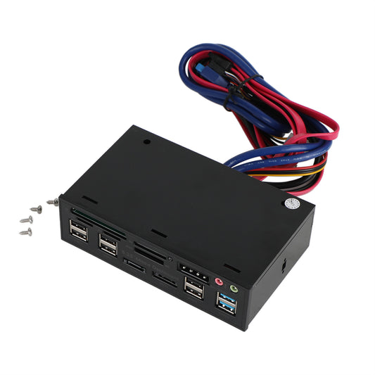 Lettore di schede USB 3.0 5 in 1 Hub di espansione del pannello frontale multifunzione da 5,25".