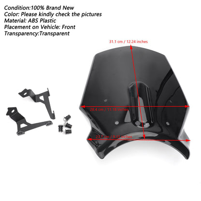 Parabrezza parabrezza moto in plastica ABS per Honda CB1000R 18-20/CB650R 18-23 generico