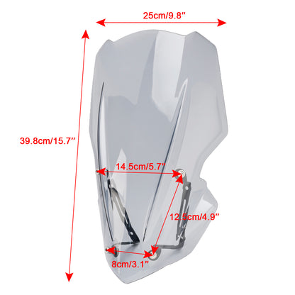 Parabrezza parabrezza con staffa per parabrezza Kawasaki Z 900 2017-2019 Generico