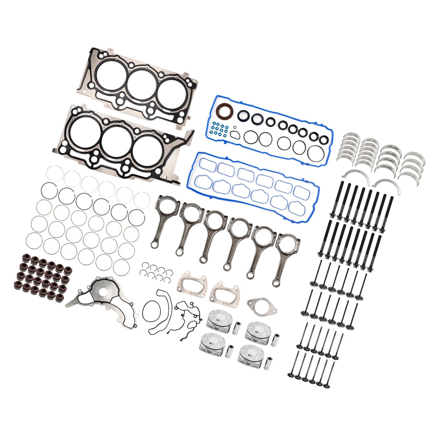 Kit di revisione e ricostruzione motore VOLKSWAGEN ROUTAN 3.6L 3604CC 220CID V6 DOHC 3.6L 2011-2014 5184088AF H1517CPA