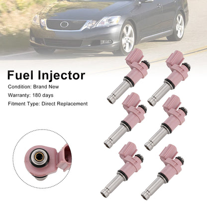 Iniettore di carburante 6 pezzi 23250-31070 adatto per Lexus GS350 3.5L V6 2007-2015 adatto per RC350