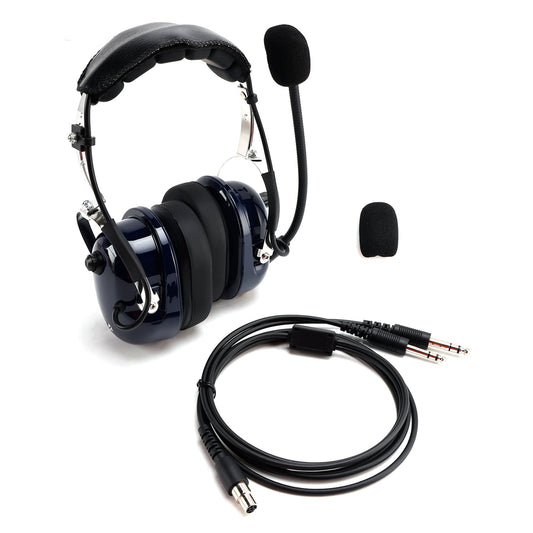 Cuffie antirumore per piloti con connettori GA da 6,3/5,2 mm, universali per aeromobili.