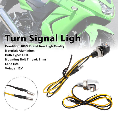 Indicatore di direzione a LED da 12 V, 8 mm, universale per moto Honda