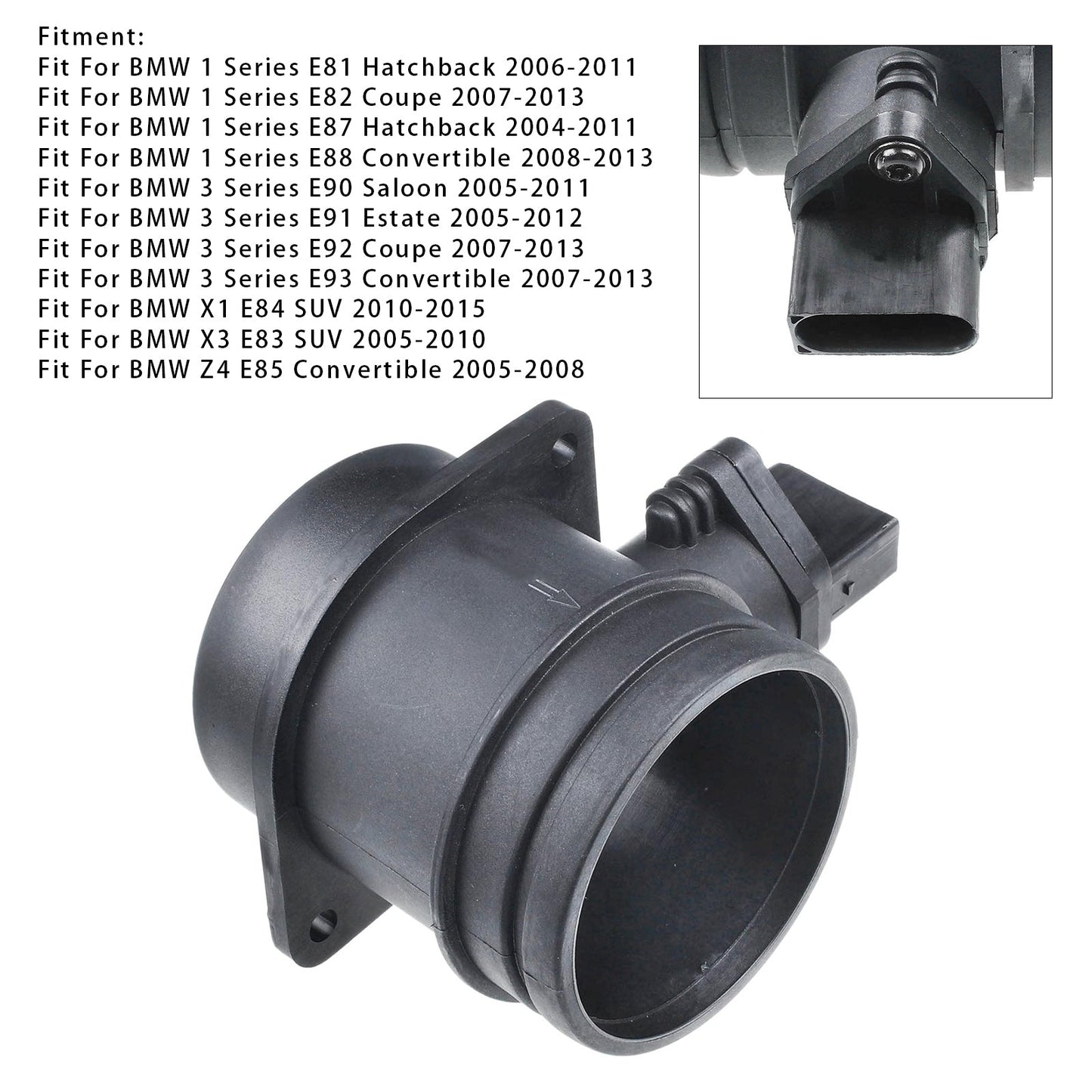Sensore del misuratore di portata d'aria di massa per BMW E82 E87 E90 E91 E92 04-12 0280218159