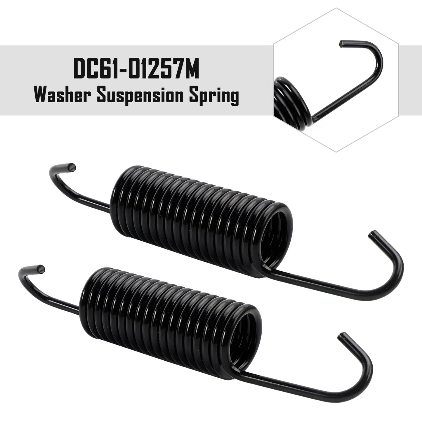 2 PACK DC61-01257M Molla di sospensione per lavatrice Samsung 3990661 AP5955135