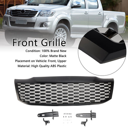 Griglia paraurti anteriore nera opaca Toyota Hilux Vigo MK7 2012-2014