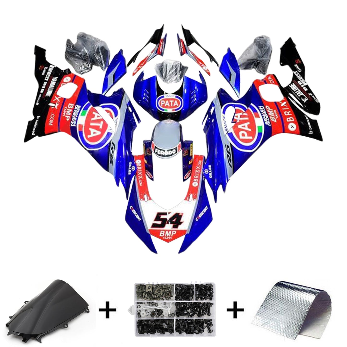 Kit carenatura iniezione Yamaha YZF-R6 2017-2023 Carrozzeria in plastica ABS