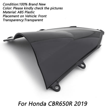 ABS MOTORCYCLE Portiere del parabrezza per Honda CBR650R CBR 650 R 2019-2023 NERO