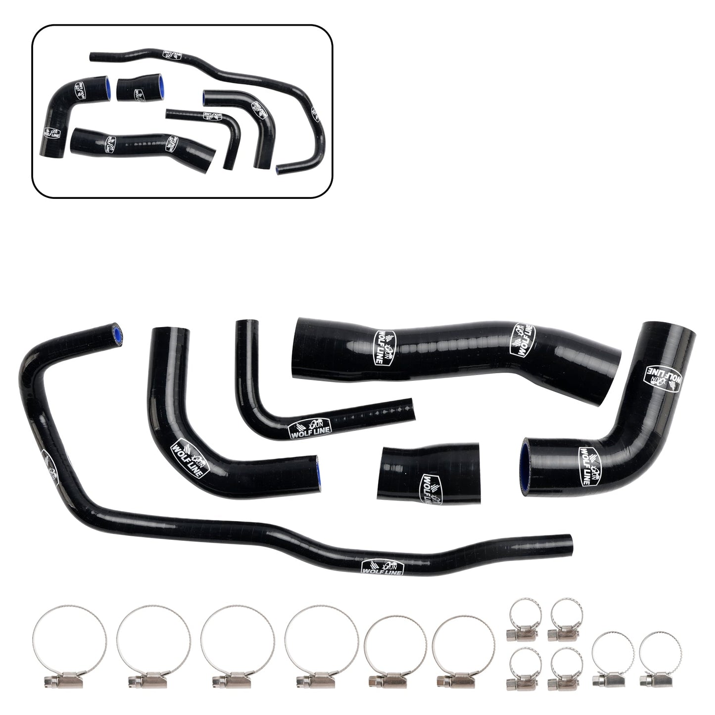 Kit tubo flessibile refrigerante radiatore in silicone BMW S1000XR 2021-2024