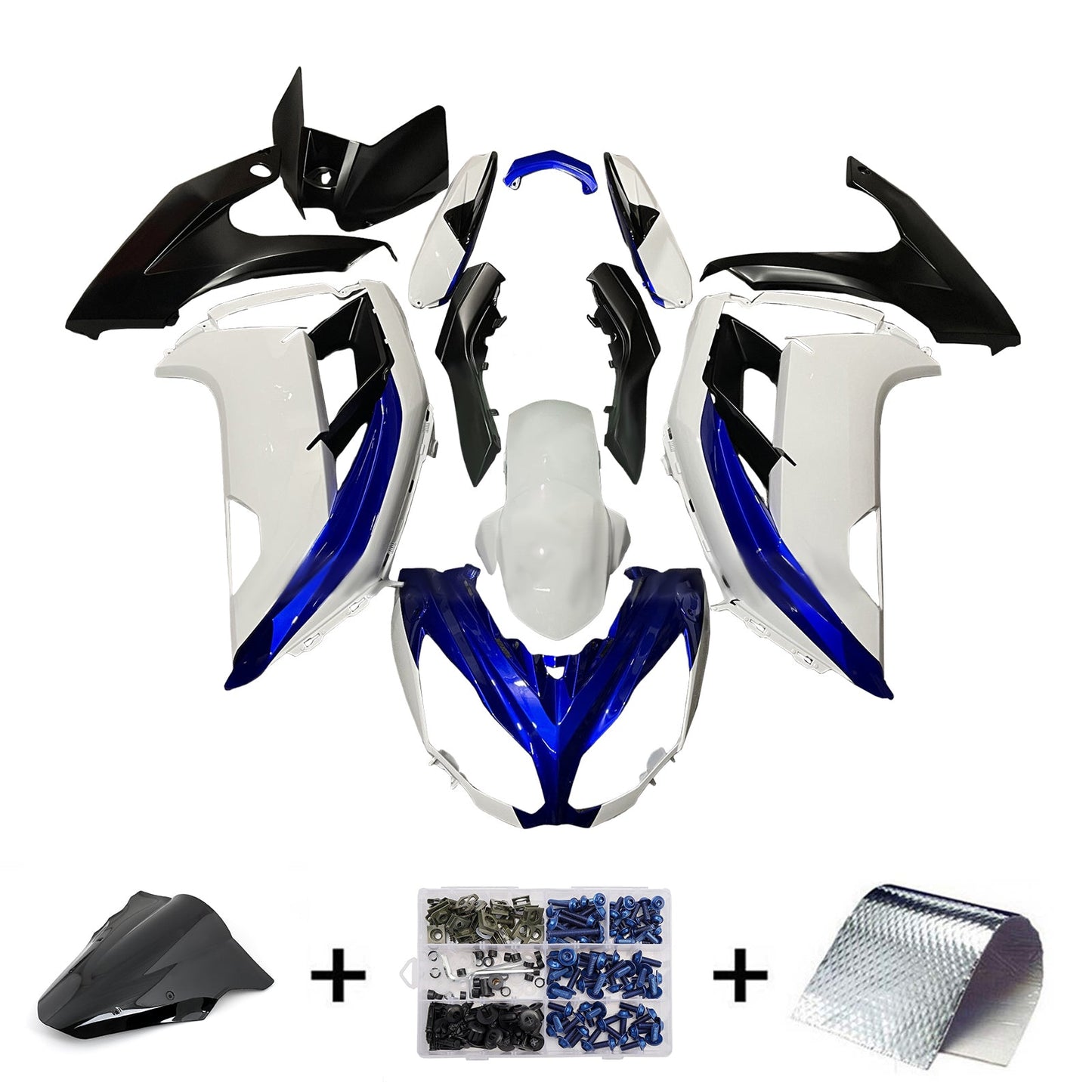 Kit carenatura iniezione in plastica ABS adatto per Kawasaki ER-6F Ninja650 2012-2016