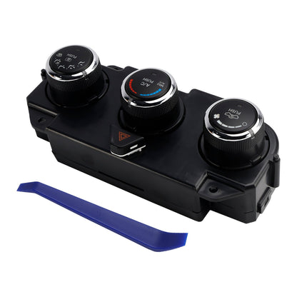 2013 DODGE RAM 1500 PICKUP senza controllo a doppia zona; con sbrinamento posteriore Pannello modulo di controllo del clima A/C 68268189AA
