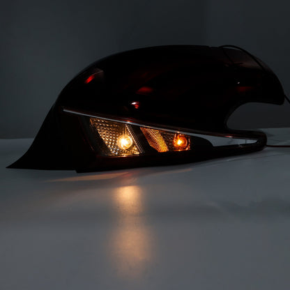 Fanali posteriori a LED sinistro e destro per Peugeot 208 (modelli restyling, 2015-2019).