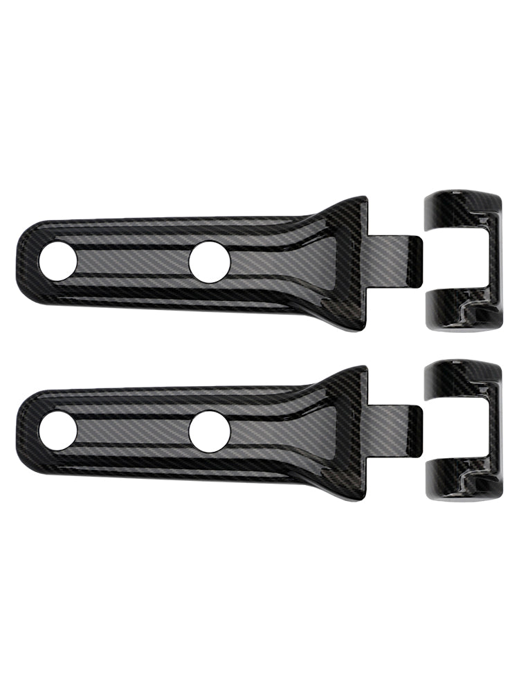 Rivestimento cerniera portellone posteriore in fibra di carbonio per Jeep Wrangler JL 2018-2024