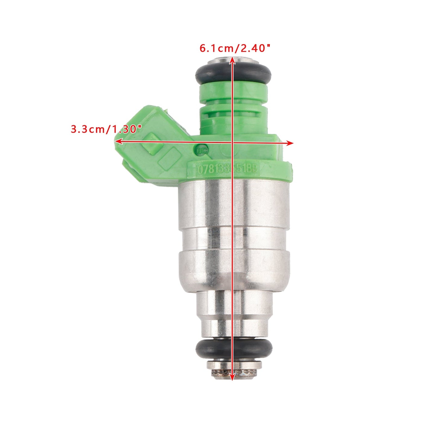 1 pz. Iniettore carburante 078133551BB adatto per Audi A4 S4 A6 S6 Allroad 2.7L