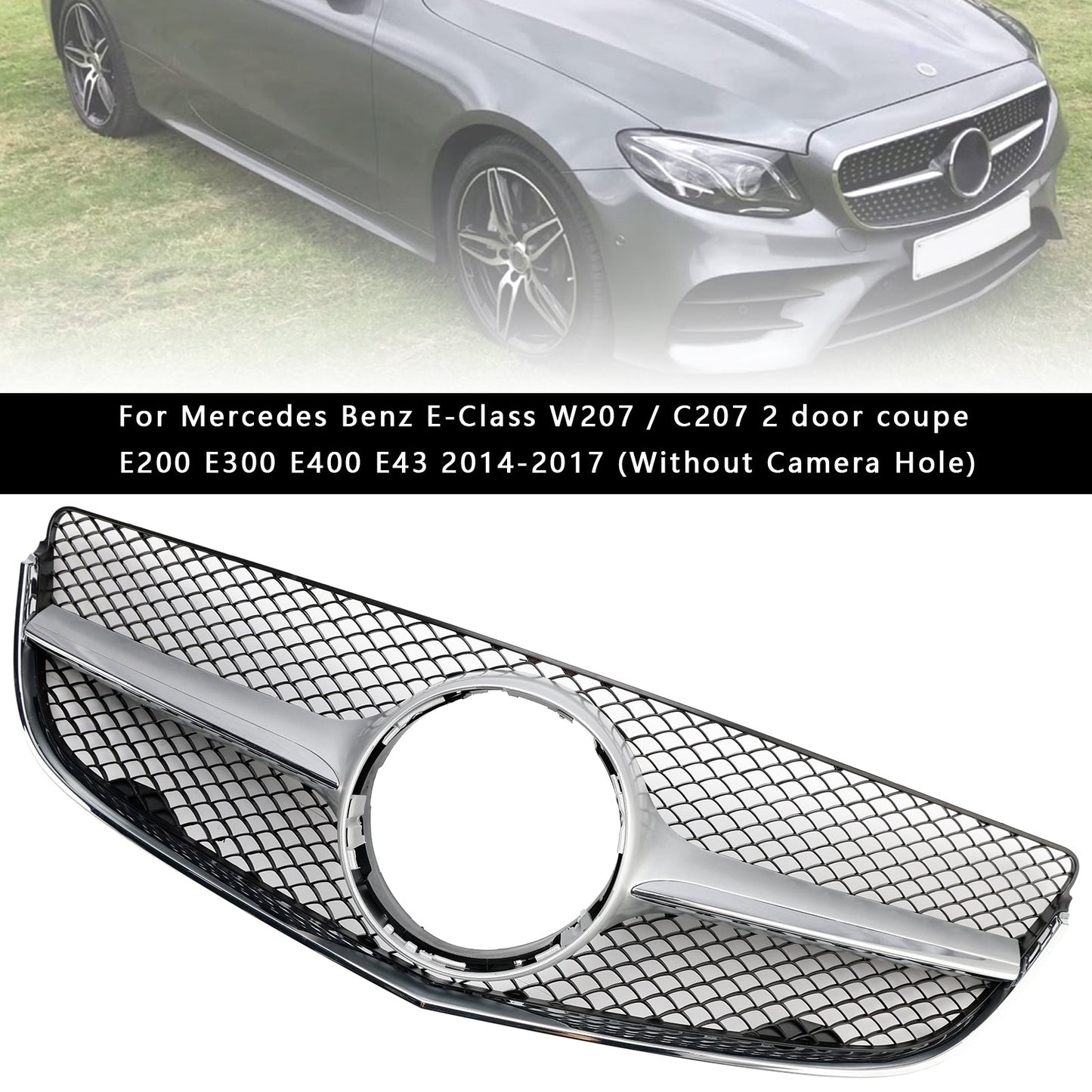 Griglia paraurti anteriore Mercedes Benz CLASSE E W207 Coupe 2014-2017