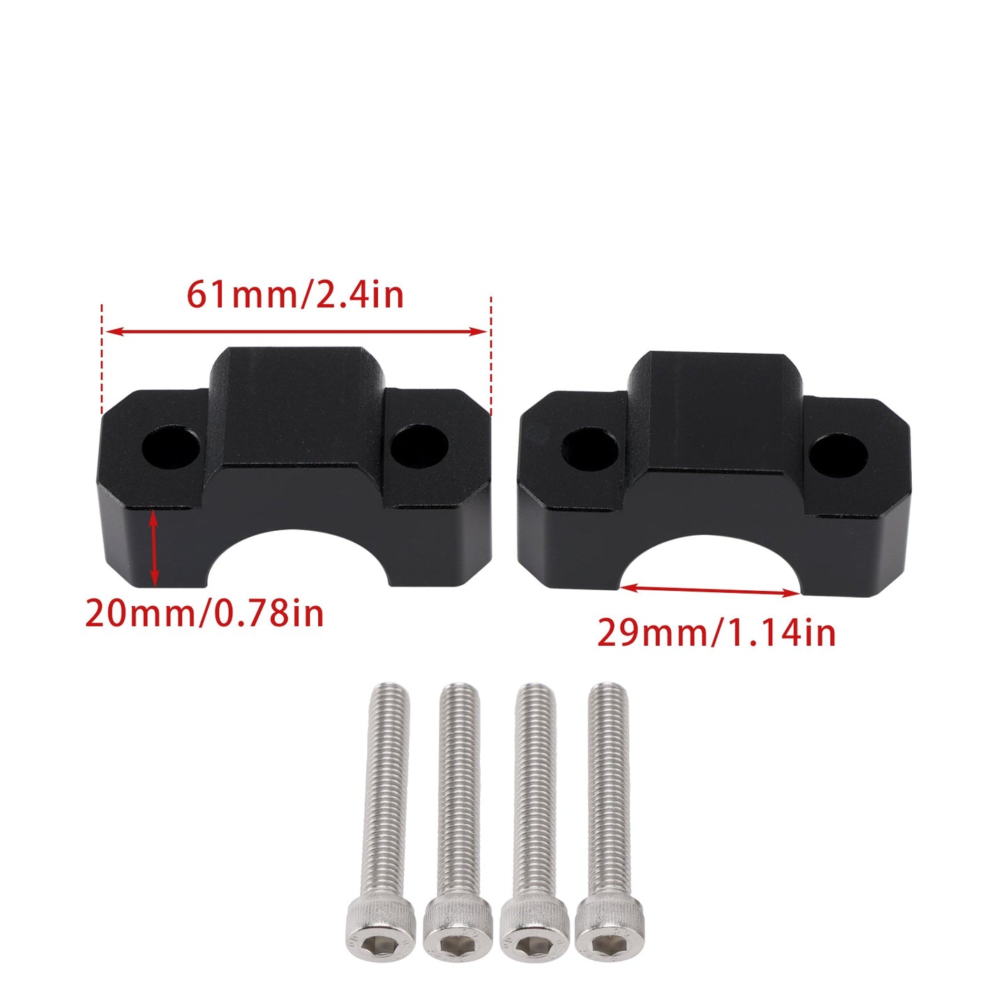 MANUBRIO RISER SPESSORI RIALZI PER HONDA CRF1100L AFRICA TWIN 2020-2025