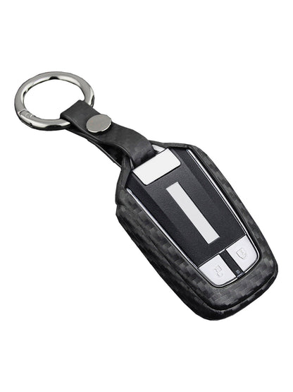 Custodia in pelle e silicone per chiave auto con fibbia per Isuzu