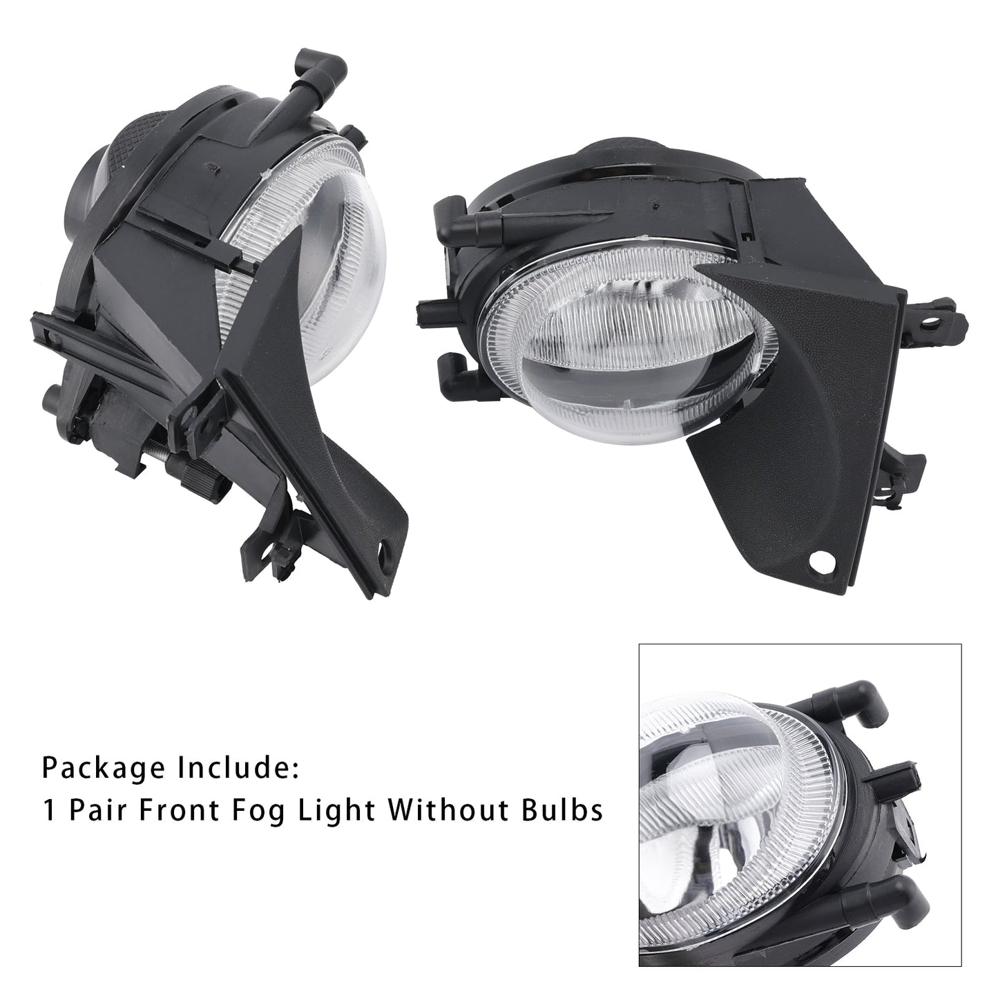 Coppia di fendinebbia anteriori per paraurti BMW E39 Serie 5 1999-2003 senza lampadine