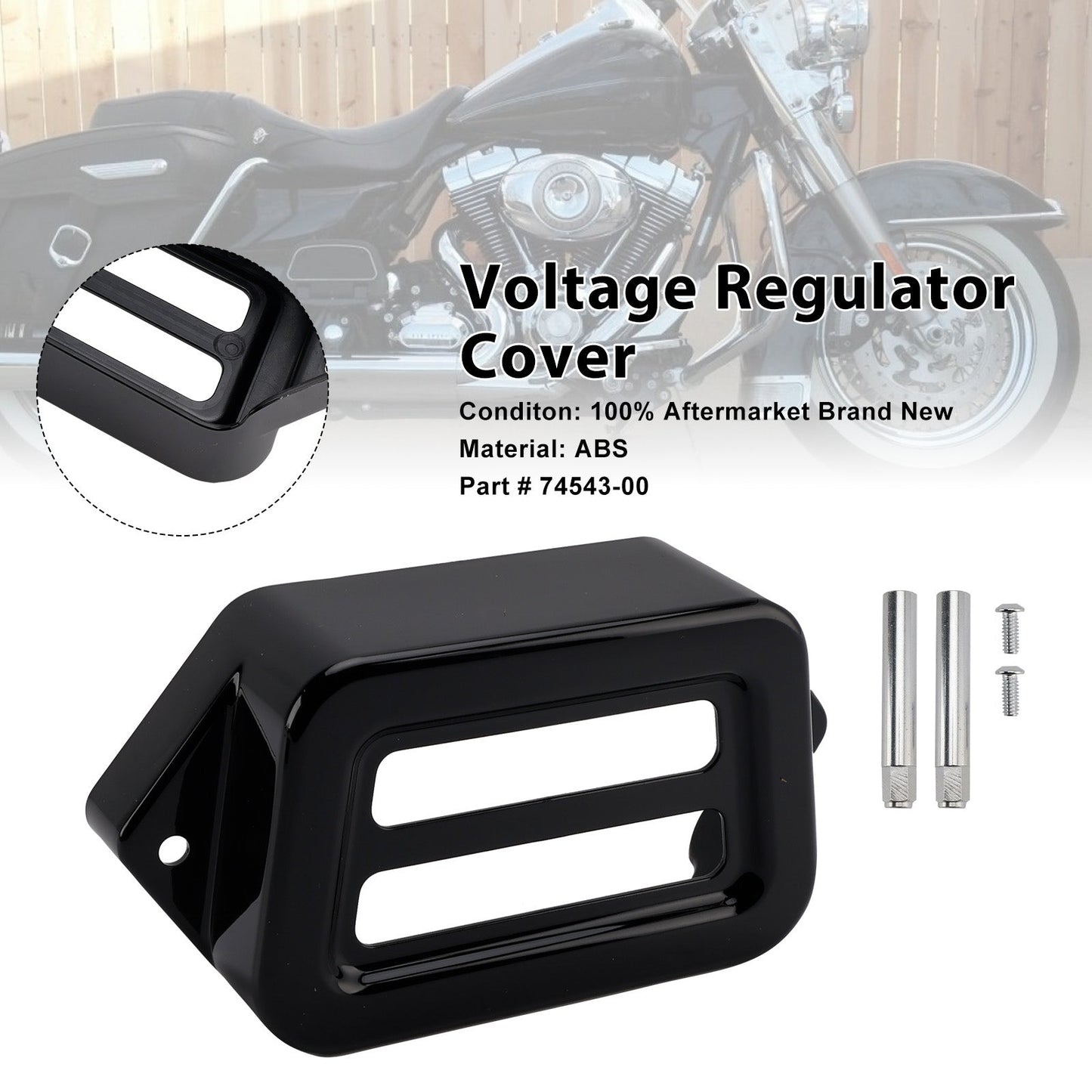Coperchio del regolatore di tensione per Road King Electra Street Road Glide 1997-2008