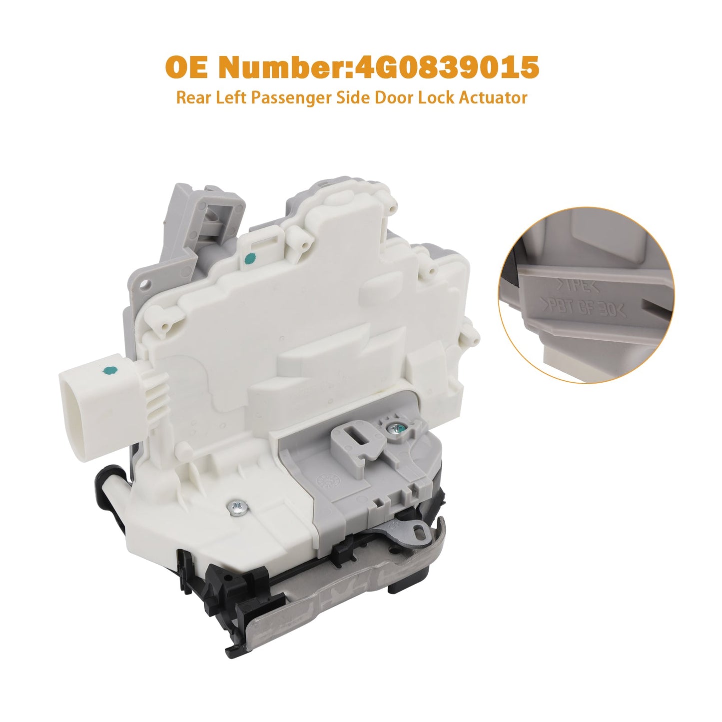 Attuatore serratura portiera lato passeggero posteriore sinistro 4G0839015 per Audi A3 A6 A7 Q3 Q7