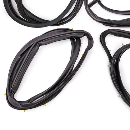 Guarnizione in gomma per porta anteriore e posteriore Nissan D22 Frontier 4 porte cabina doppia 1998-2005 4 pezzi 80831-2S400