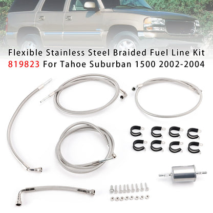Kit tubi carburante intrecciati in acciaio inossidabile per Tahoe Suburban 1500 (anni 2002-2004) - Codice articolo: 819823