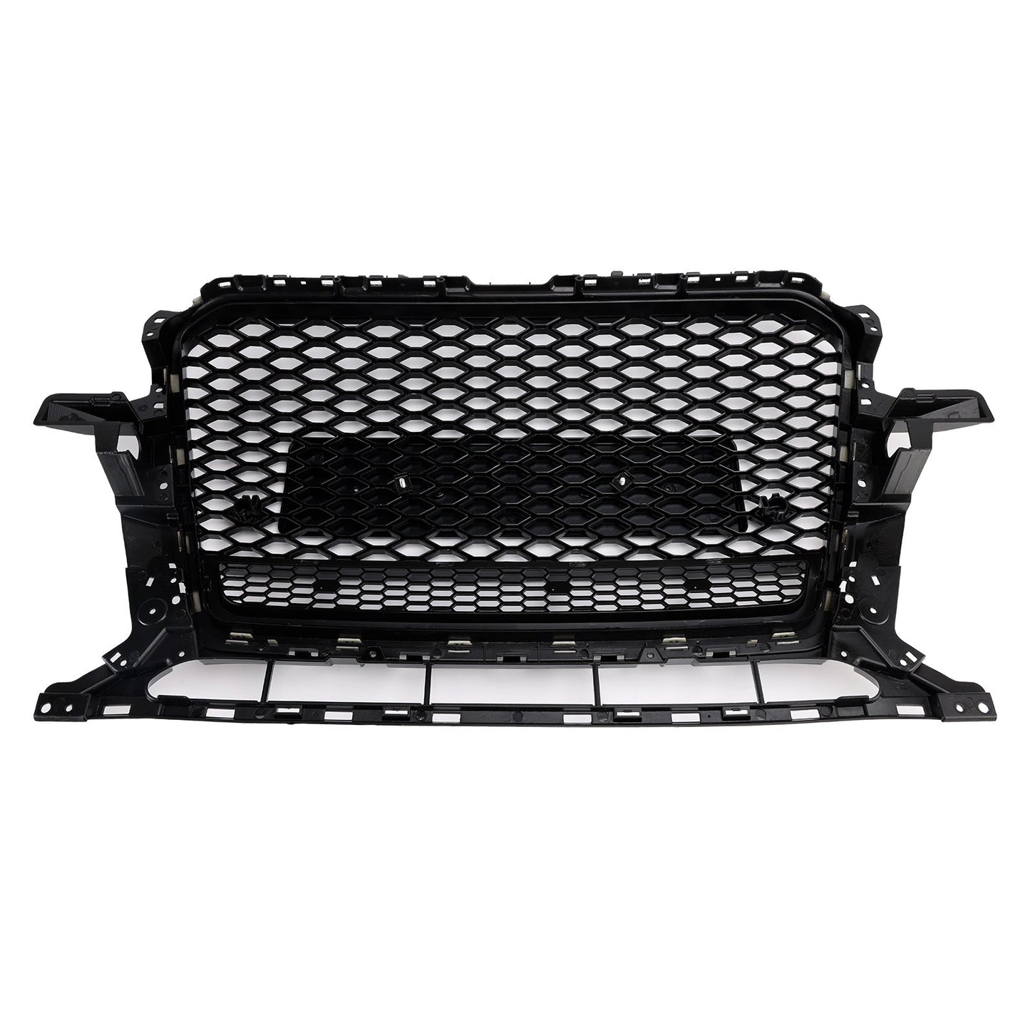 Griglia paraurti anteriore a nido d'ape nera lucida adatta per Audi Q5 2013-2017