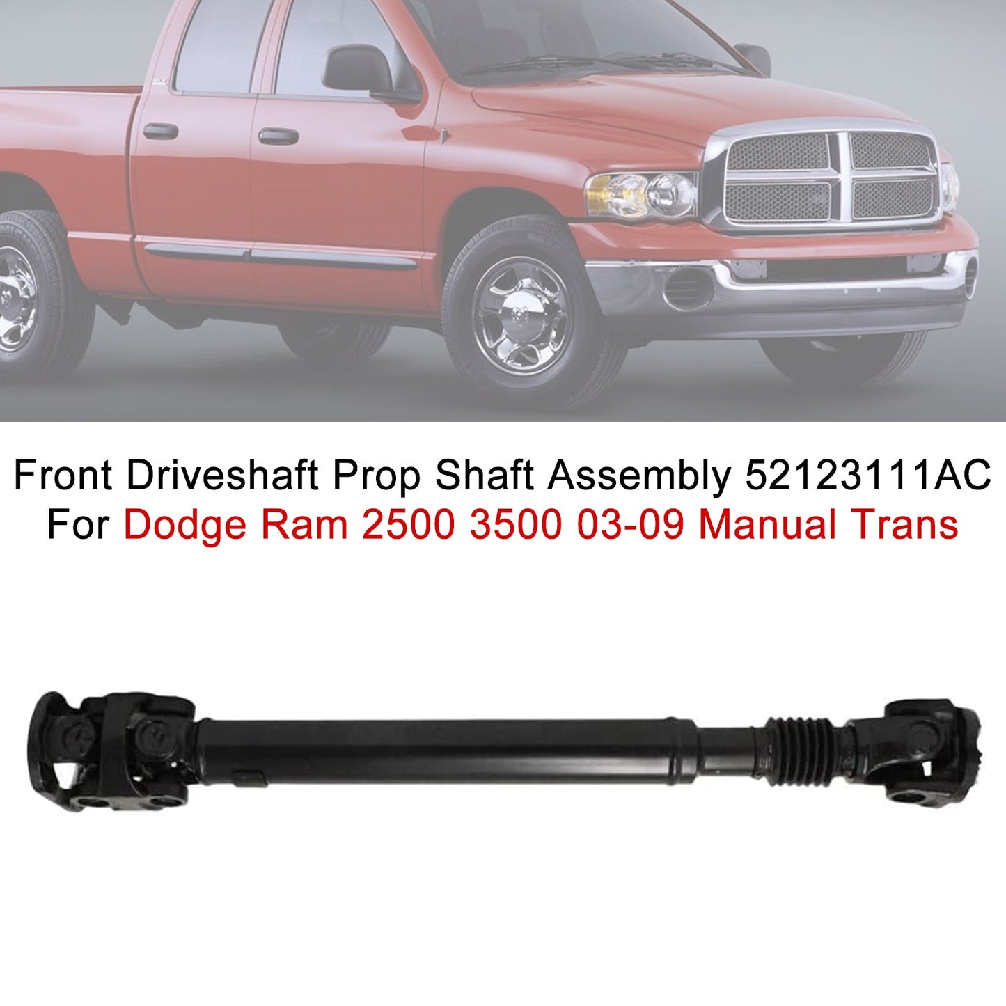 2006-2009 Per Dodge Ram 3500 Anteriore Lato Escl. Cabina e Telaio 52123111AA